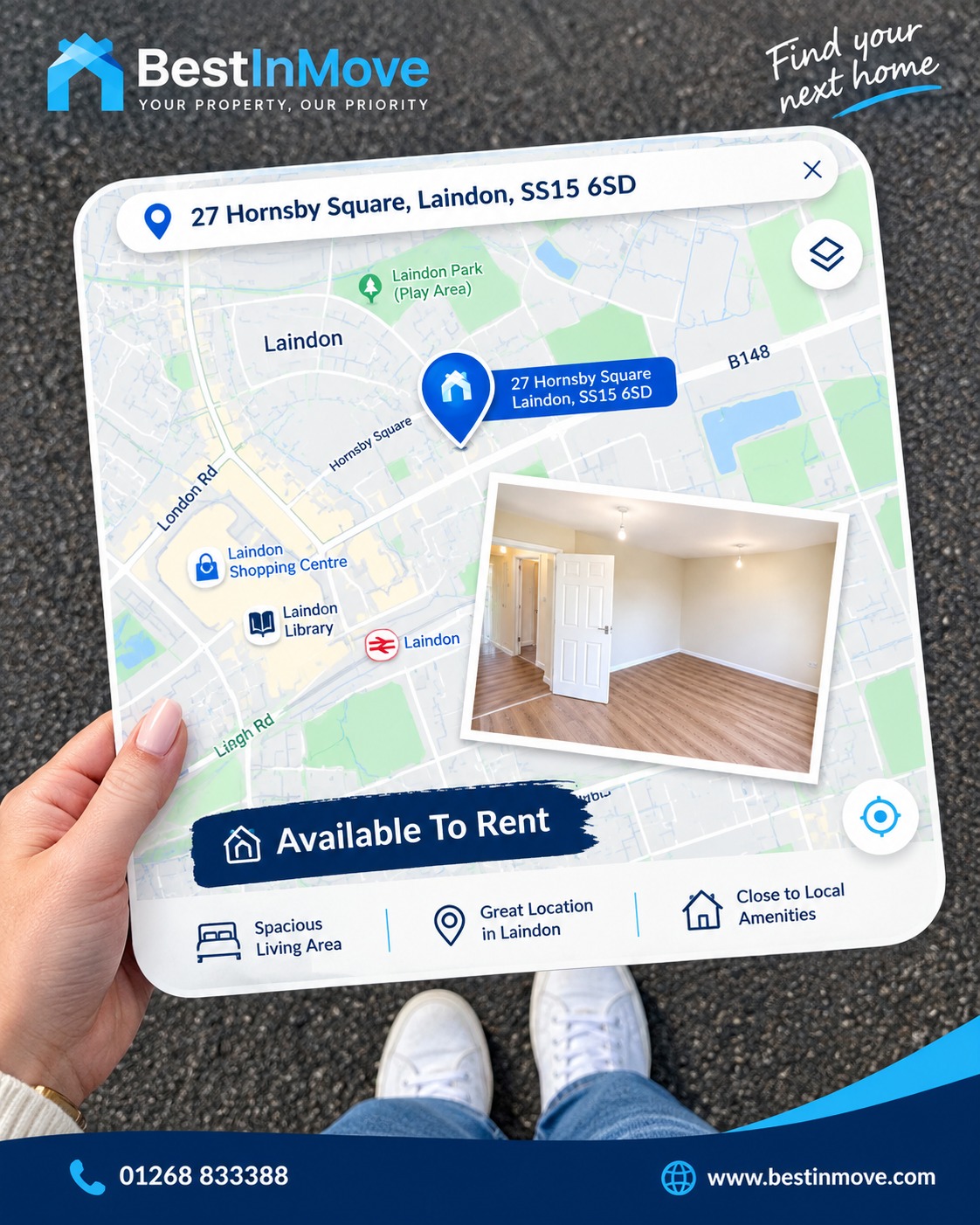 Just listed in Laindon! 📍Looking for a place to rent in Essex? 27 Hornsby Square, SS15 6SD is now available to rent, and it ticks a lot of boxes. 🔑✨ Spacious living area
✨ Great location in Laindon
✨ Close to local amenities, including Laindon Shopping Centre, Laindon Library, Laindon Park and Laindon train stationIt's a great fit if you want a convenient spot with shops, green space and transport links on your doorstep. 🚆🌳Viewings are filling up fast, so don't wait too long! 👀📞 Call us on 01268 833388
💬 Send us a DM to book a viewing
🔗 Tap the link in our bio to see more propertiesFind your next home with BestInMove. 🏠#LaindonProperty #PropertyToRentLaindon #LaindonEssex #EssexLettings #EssexProperty