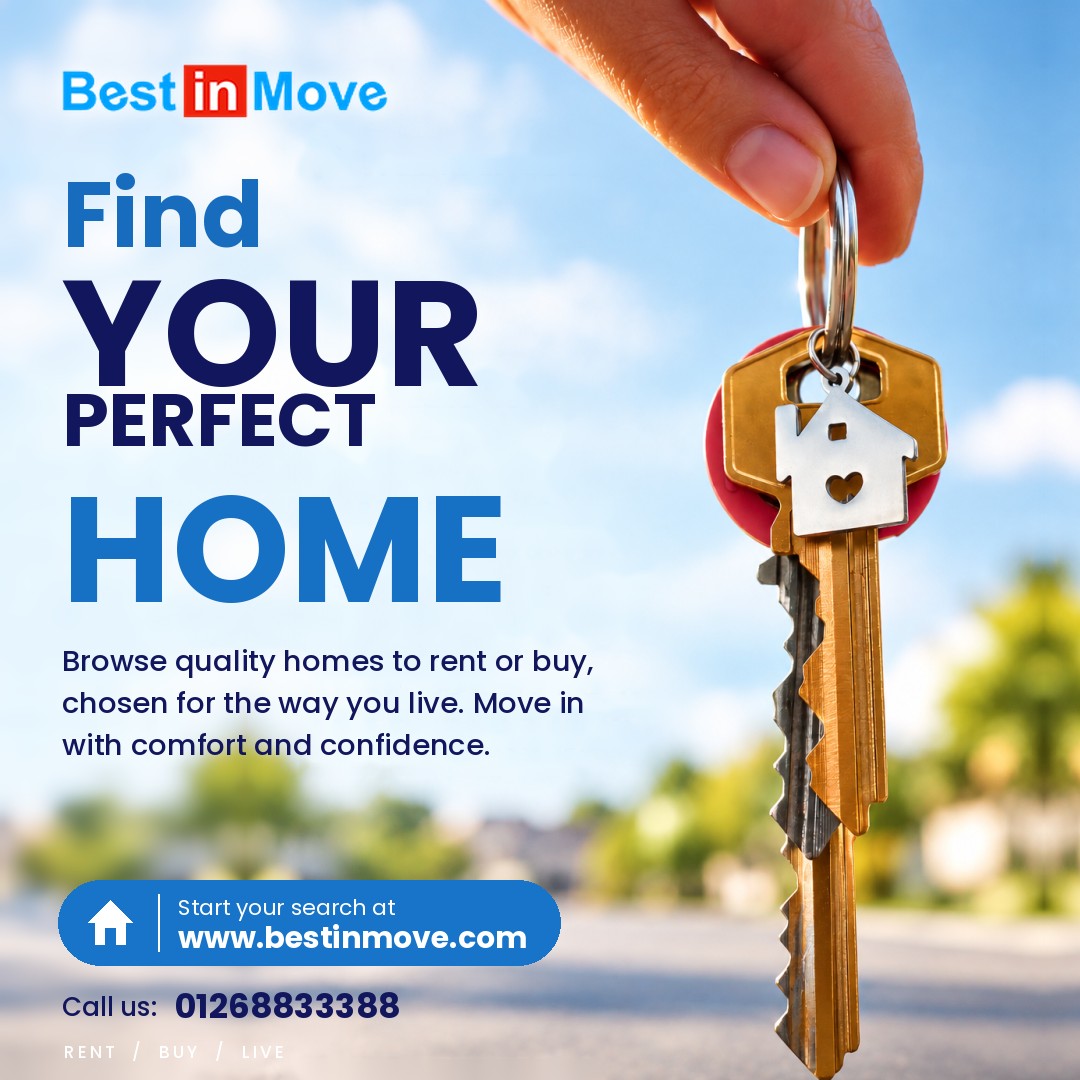 Find your perfect home π
Whether youβre renting your first flat or ready for a fresh start, finding the right home should feel exciting, not stressful.
At BestInMove, we help you browse quality 1 and 2 bed homes to rent across London, Essex, Peterborough, Nottingham, Hastings and Bristol. Every property is chosen for the way you live, so you can move in with comfort and confidence. π‘
β¨ Quality homes to rent or buy
β¨ Trusted lettings and property management
β¨ Friendly support from search to move-in
π Start your search through the link in our bio
π Call us on 01268 833388
Which area are you looking in? Tell us in the comments π
#BestInMove #PropertyToRent #HomesToRent #LettingsAgent #PropertyManagement